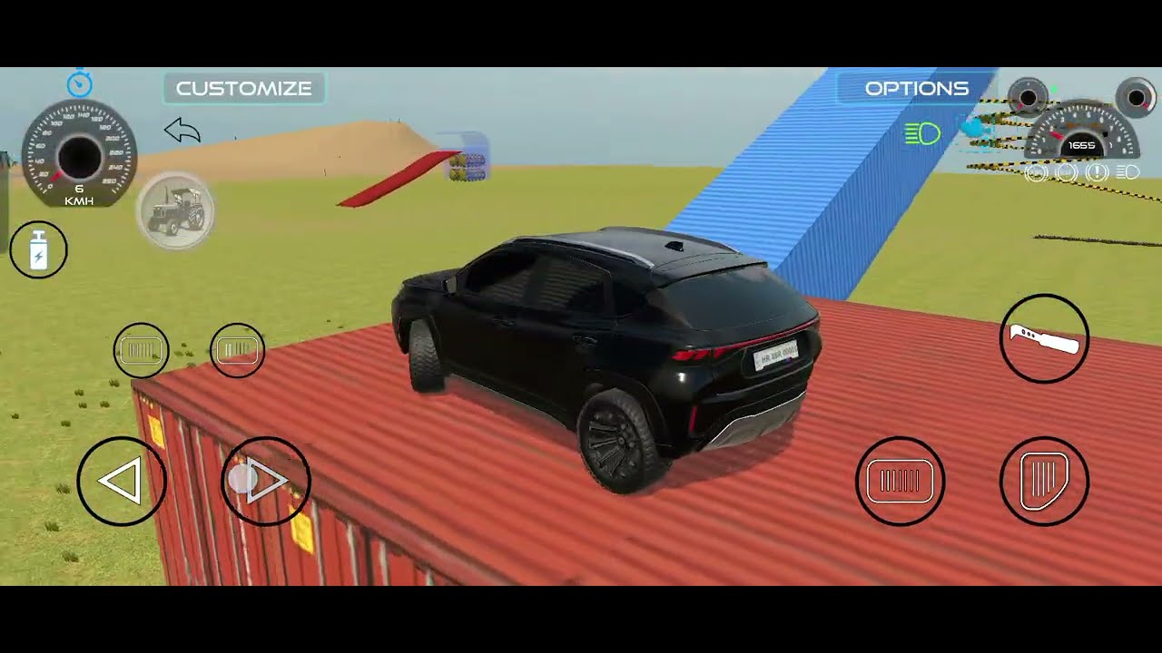 Indian Vichcle Simulatar Fronx Car Se Full Offroading Kri // #indianvichcle #gaming #games 