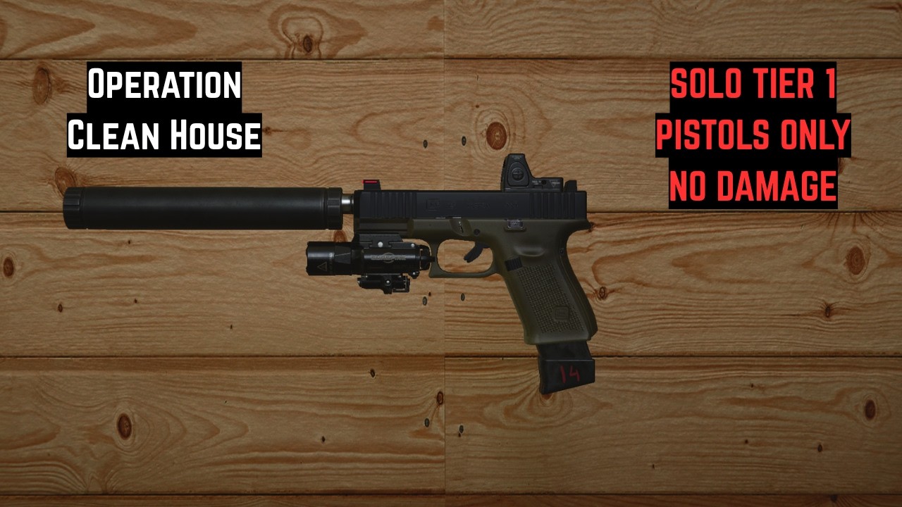 OPERATOR | Solo Pistols Only Clean House (Tier 1/No Damage)