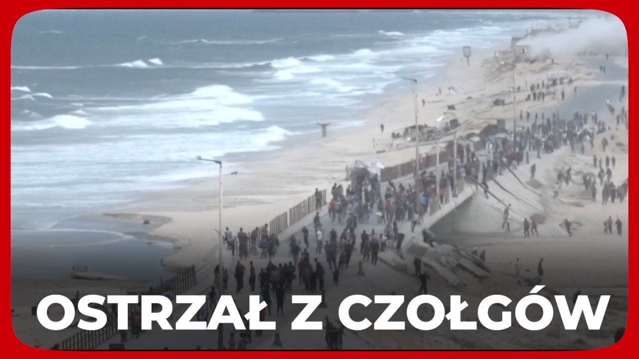 Izraelskie czołgi ostrzelały nadbrzeże pełne ludzi w Strefie Gazy