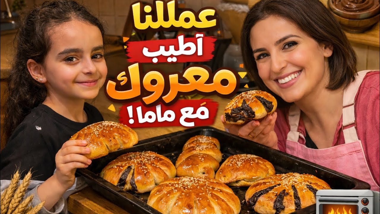 “تعالوا نشوف كيف عملنا أطيب معروك في البيت مع ماما 🥐 