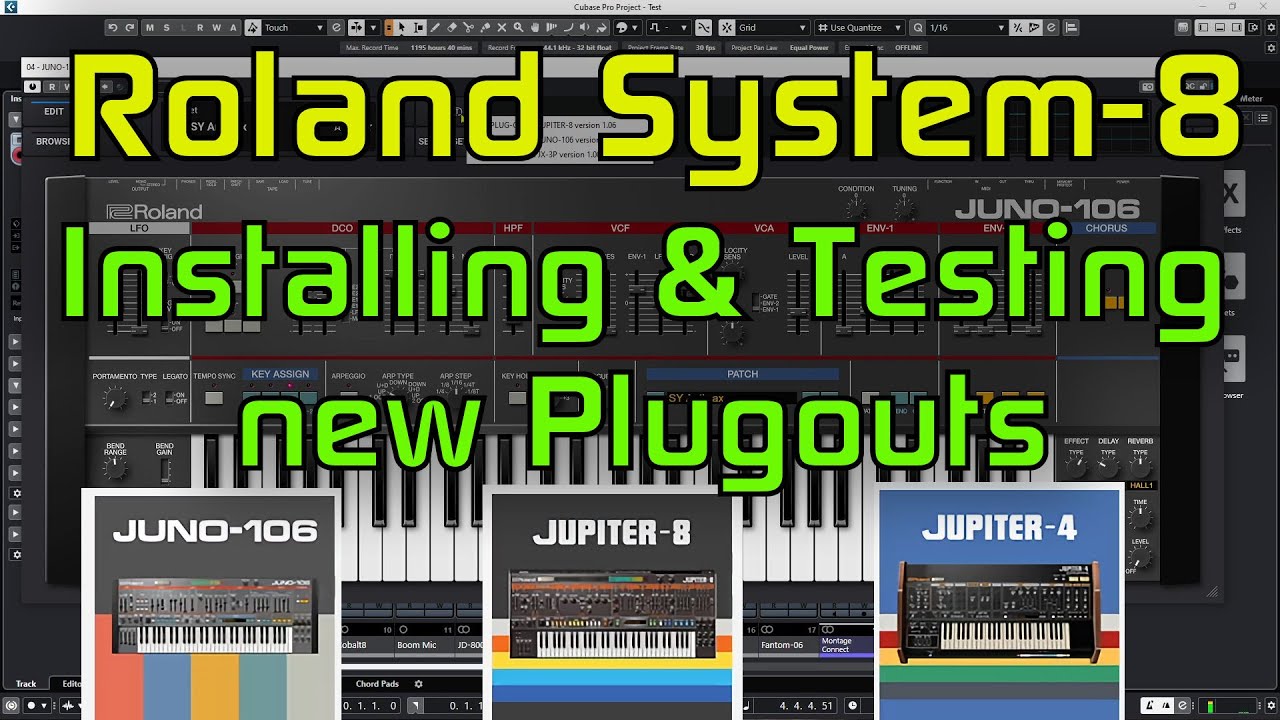 How to Upgrade the System-8 to the Latest Roland Plugout Versions: Juno-106, JP-8, JP-4