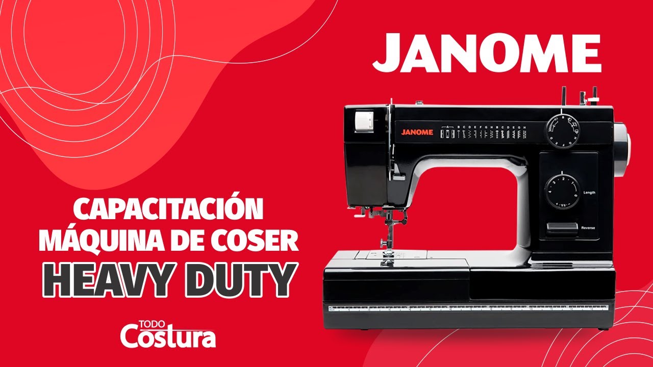 Capacitación y Funciones Máquina de Coser Janome Heavy Duty HD1000BE Todo Costura SA - Paraguay