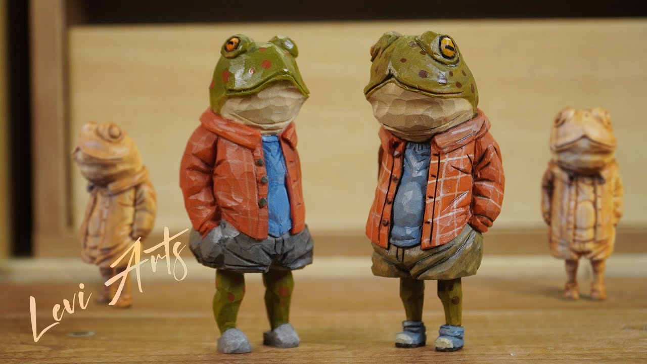 Wood Carving; How to Carve a Stylish Frog from Wood