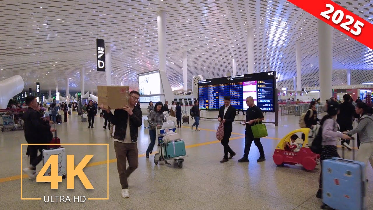 Shenzhen Bao'an Airport, China 🇨🇳 Walk | 深圳机场 | Walking Tour 2025