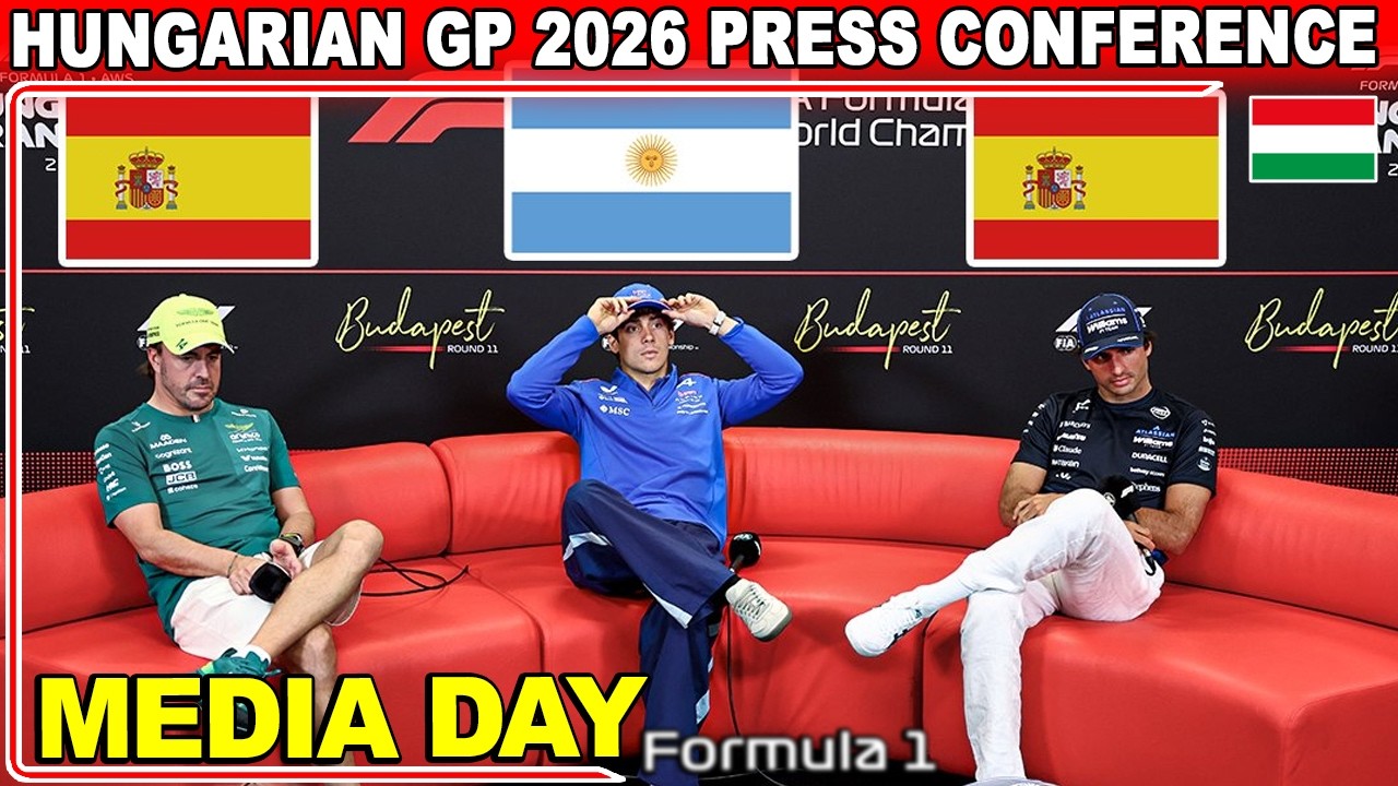 Гран-при Венгрии 2026 | Пресс-конференция F1 перед гонкой: Фернандо Алонсо, Колапинто, Карлос Сайнс