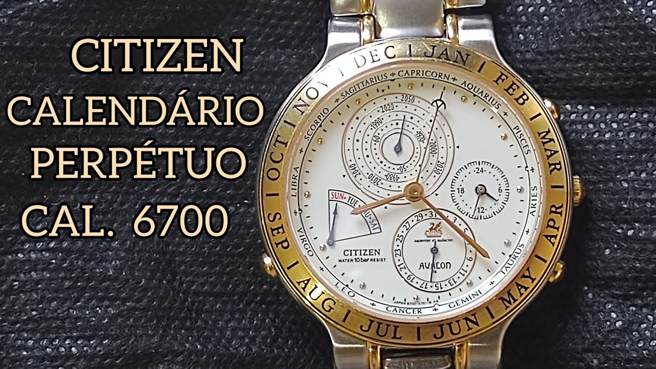 CITIZEN 6700 CALENDÁRIO PERPÉTUO - BOBINA QUEIMADA - BATERIA VAZOU - REVISÃO SUPER DETALHADA