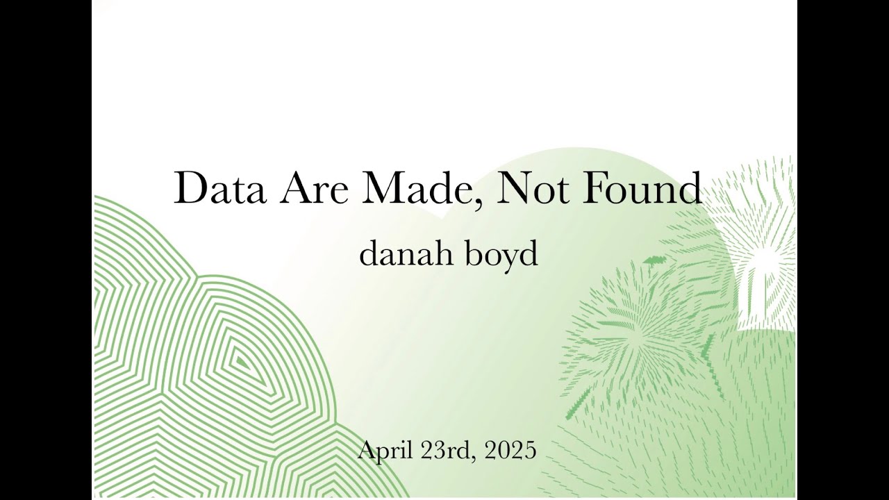 HTNM Lecture — danah boyd 