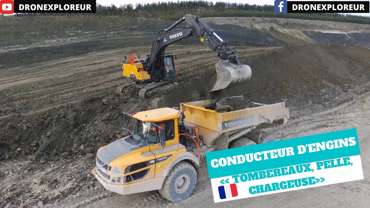 CONDUCTEUR D'ENGINS CHANTIER TOMBEREAUX PELLE CHARGEUSE BLANQUIN TP