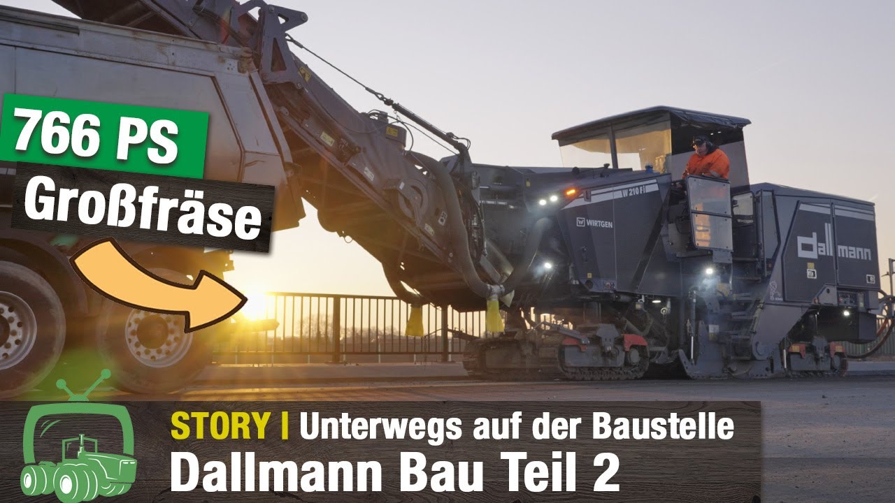 Dallmann Straßen- und Tiefbau | Teil 2 | Baustellen | Baumaschinen | Asphalt | Wirtgen