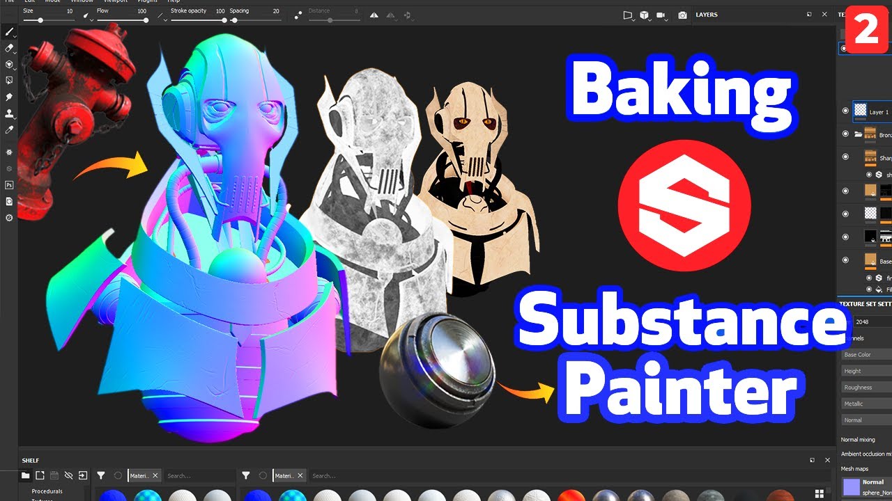 Tutorial Substance Painter desde cero! - Parte 2 | Bake básico de texturas (Baking)