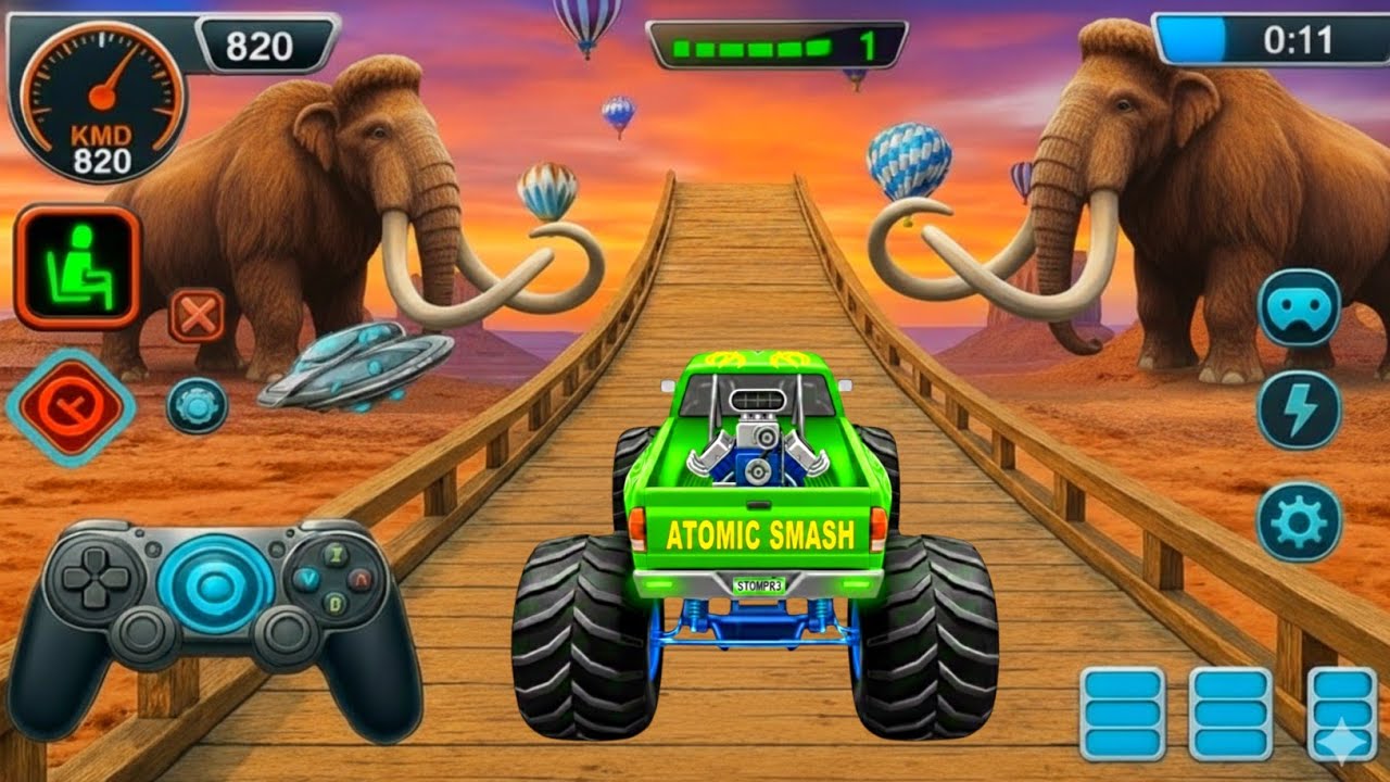 Monster Truck Stunts Mega Ramp Driver 🚛 | Impossible Challenge & High Speed Racing 2026