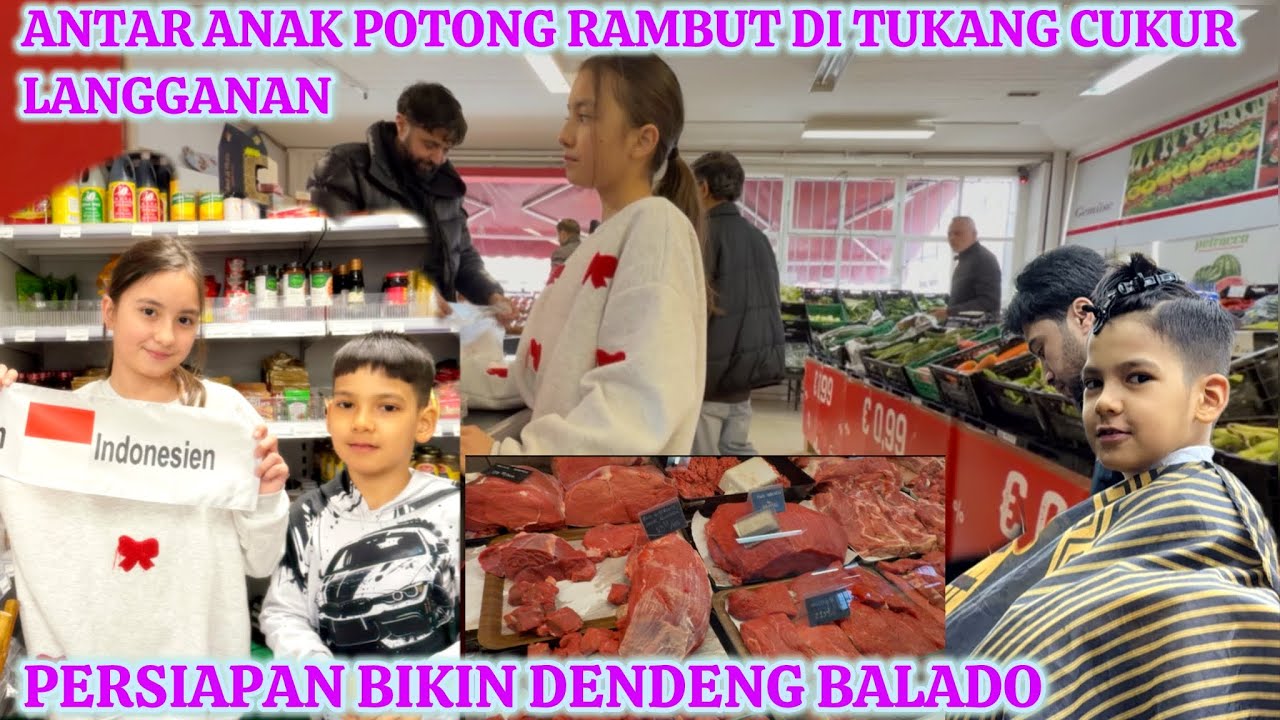 AKHIRNYA POTONG RAMBUT,PERSIAPAN BIKIN DENDENG BALADO,KE TOKO ASIA,KEGIATAN HARI SABTU KAMI