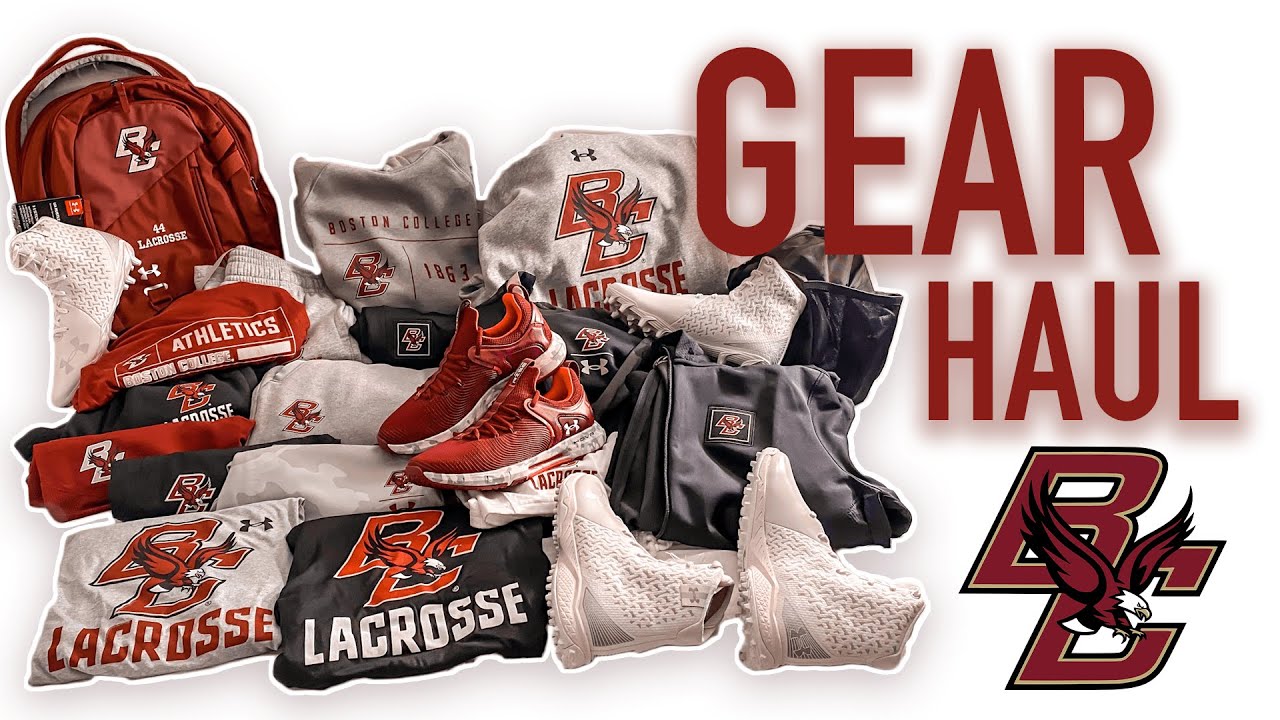 D1 COLLEGE LACROSSE GEAR HAUL | UA BOSTON COLLEGE 2020