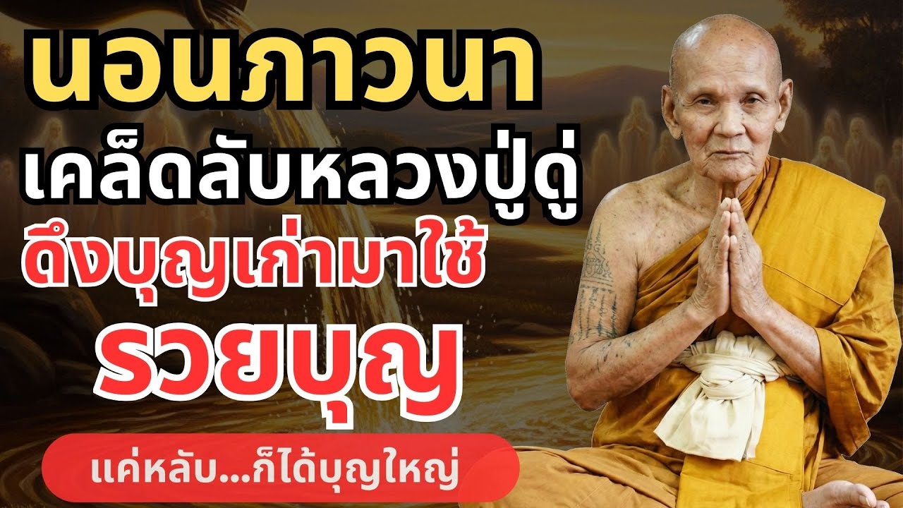 เคล็ดลับหลวงปู่ดู่ ดึงบุญเก่ามาใช้ ภาวนาจนหลับ #ตีระฆังใจ #สวดมนต์ก่อนนอน #ธรรมะก่อนนอน #สมาธิ