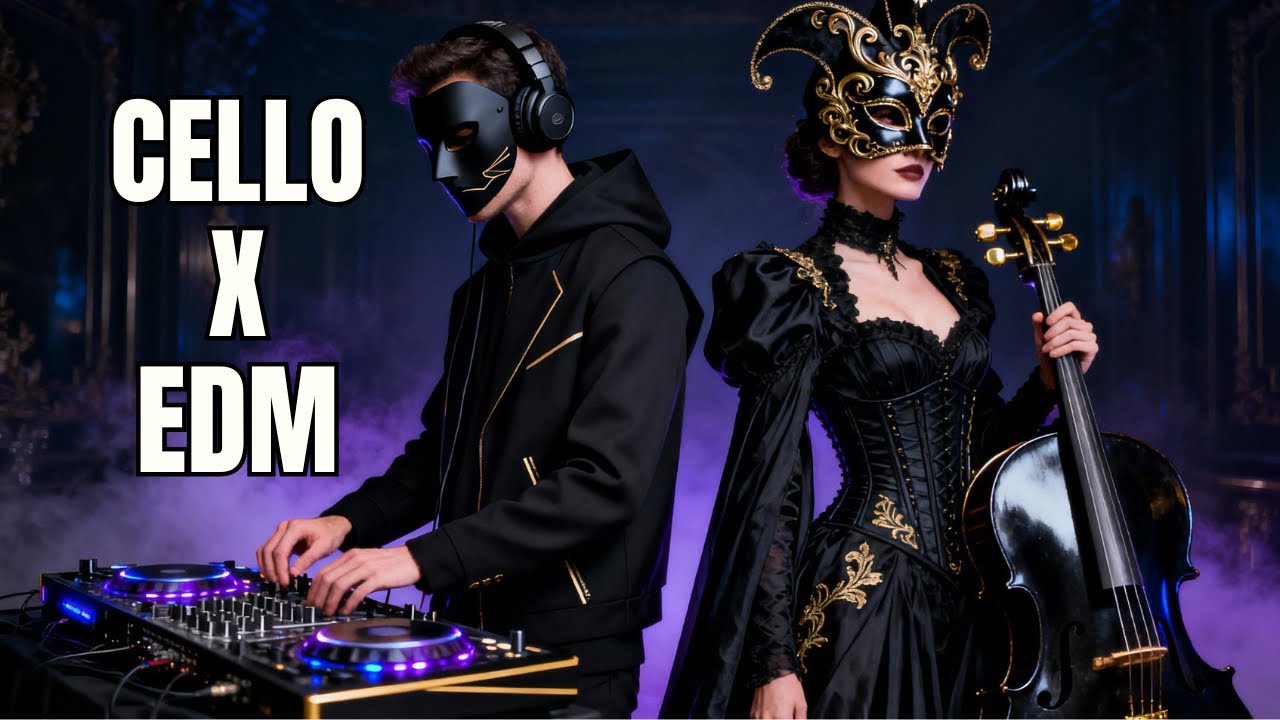 Melodic Cello EDM for Focus & Late Night Work | No Vocals
