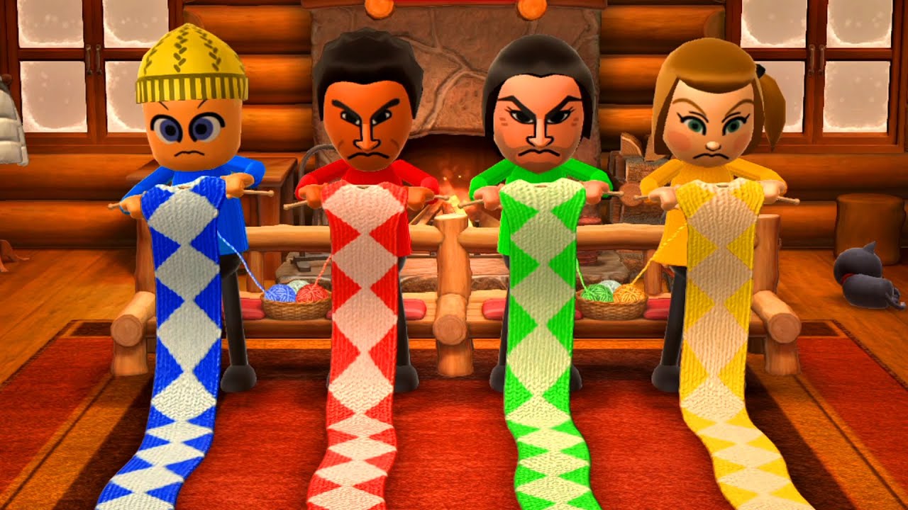Wii Party U Minigames - Tweety Bird Vs Daisuke Vs John Vs Polly (Master Difficulty)