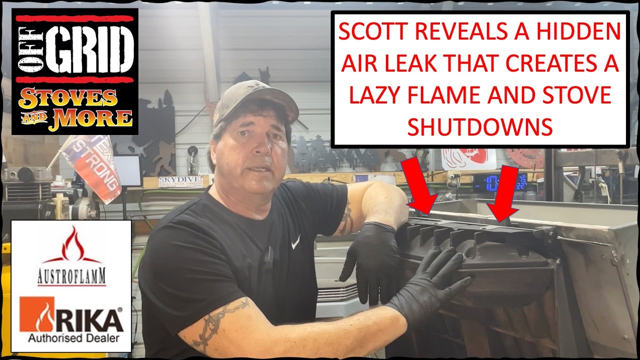Pellet Stove Lazy Flame Scott Reveals Hidden Air Leak