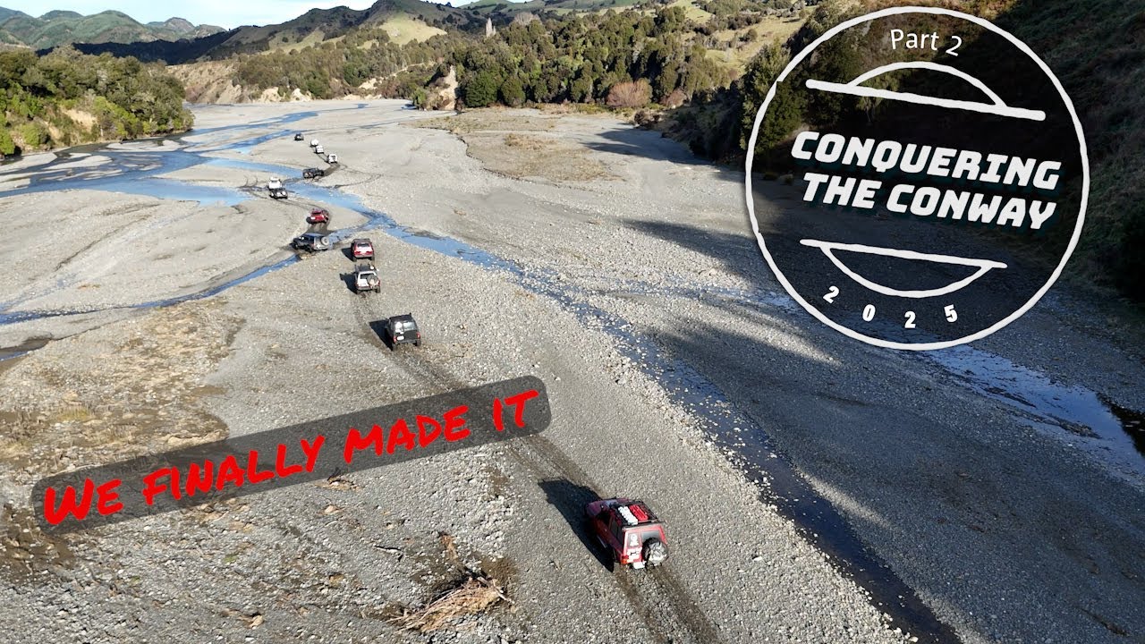 Conquering the Conway - Part 2, We made it out to the road, finally.  North Canterbury 4WD Club Trip