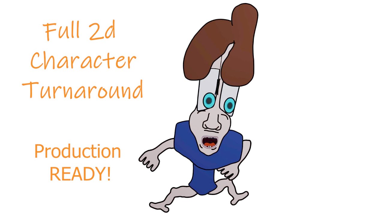 2D Character 360° Turn (Blender Grease Pencil)