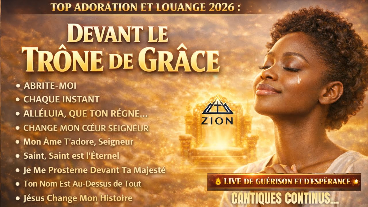 TOP ADORATION ET LOUANGE 2026 : DEVANT LE TRÔNE DE GRÂCE