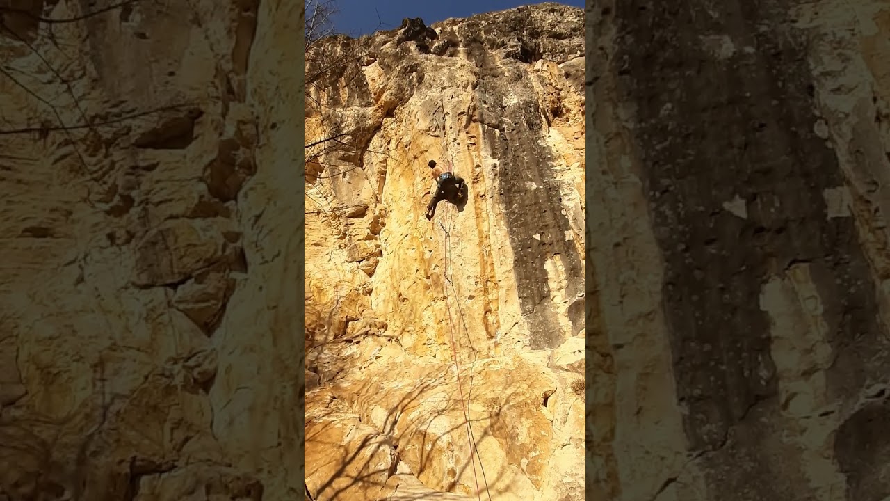 Andrei sending Ticket to the Moon, 7c+, Tabachka