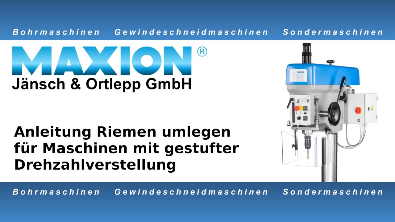 GL Riemen umlegen Tutorial deutsch