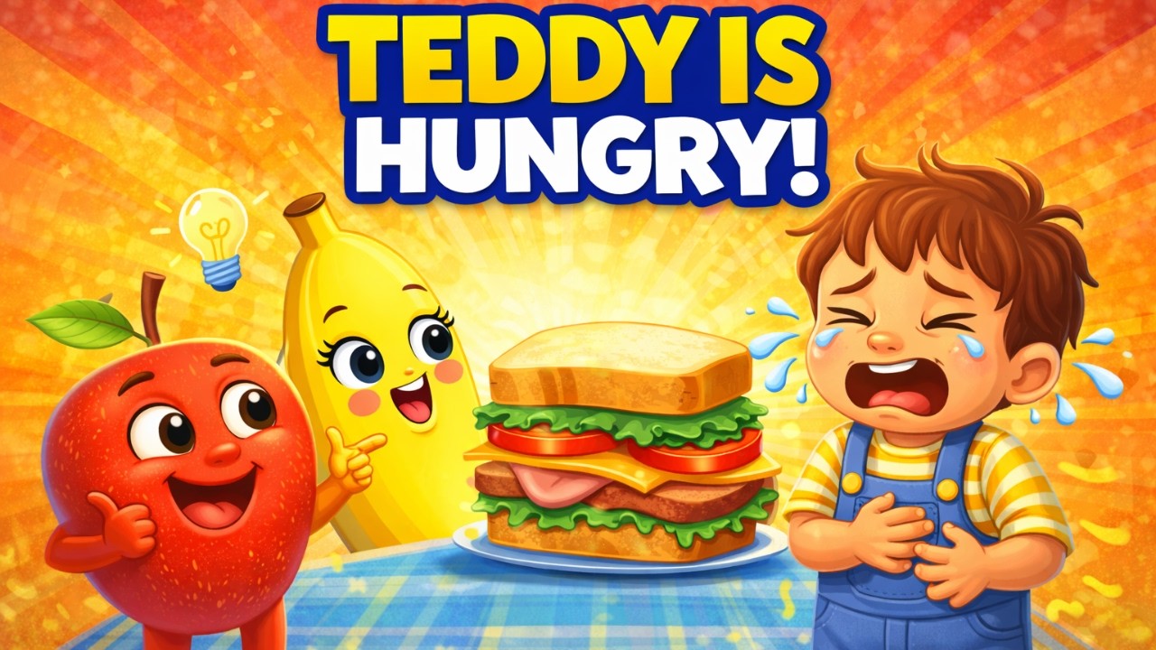 Episode 2 | Teddy Is Hungry! 🍔🍌 Funny Food Story | Mrs Banana Kids