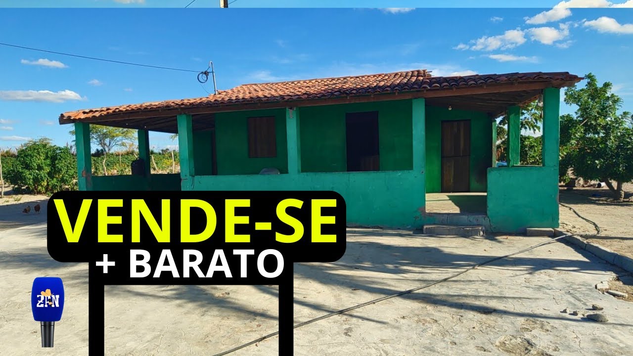 OLHA ESSA CASA À VENDA NO NORDESTE POR ESSE PREÇO 55 MIL REIAS #chácara