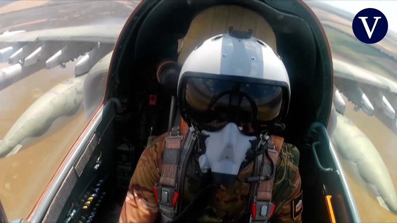 Rusia publica imágenes de ataques con aviones a reacción en Járkiv