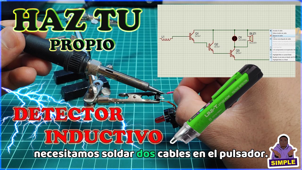 El mejor detector de voltaje sin contacto ⚡🧑‍🔧 100% CASERO