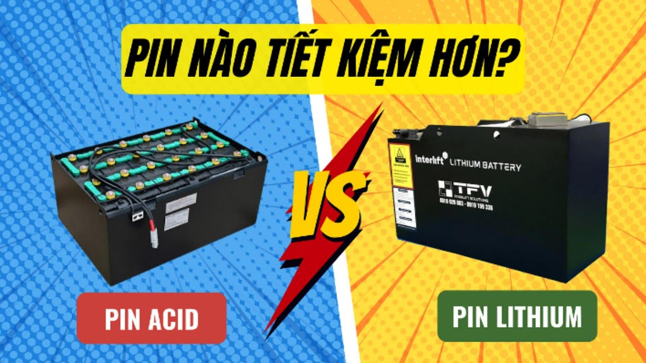 So Sánh Pin Xe Nâng: Lithium Interlift Hay Axit Chì – Đâu Là Lựa Chọn Đúng?