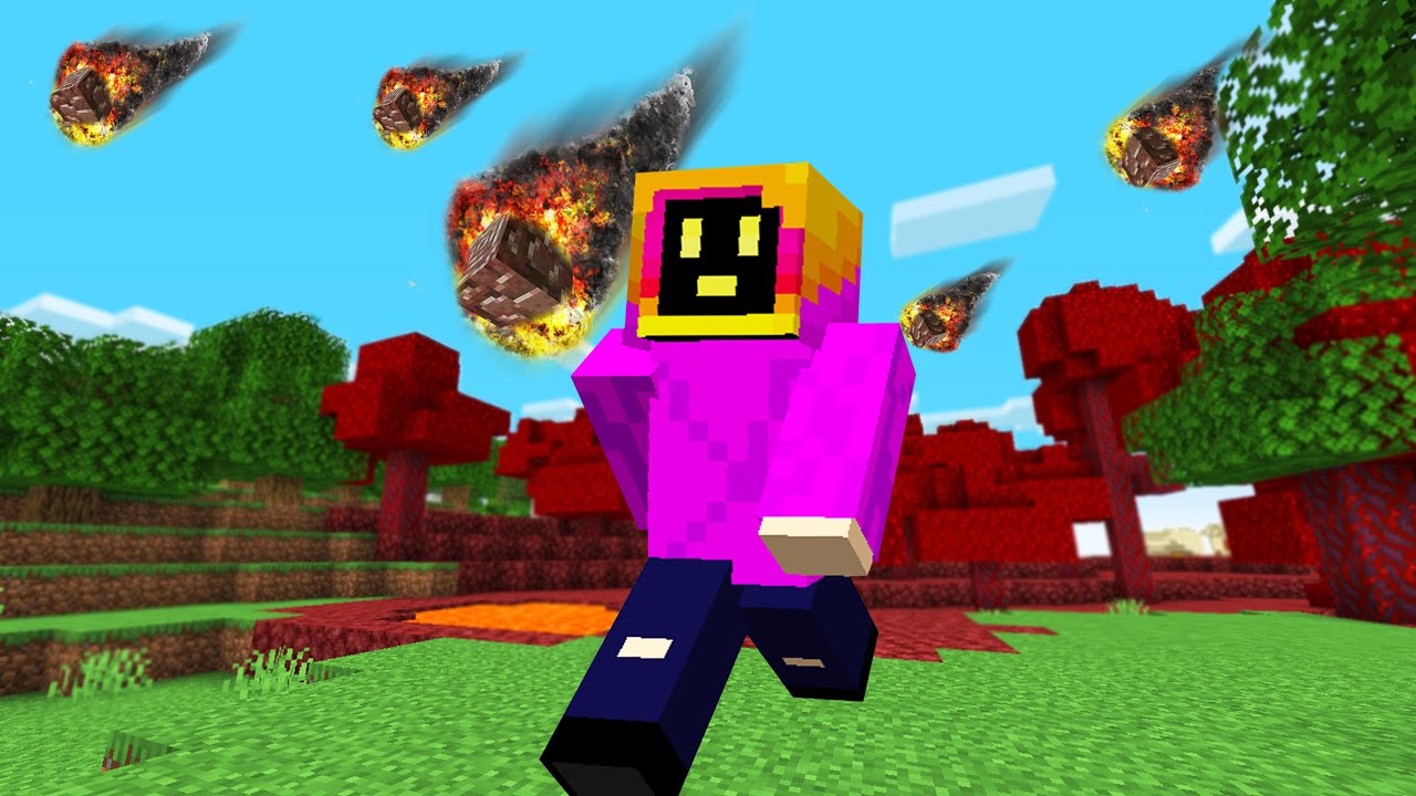 Minecraft But Every Minute There Is A Natural Disaster...