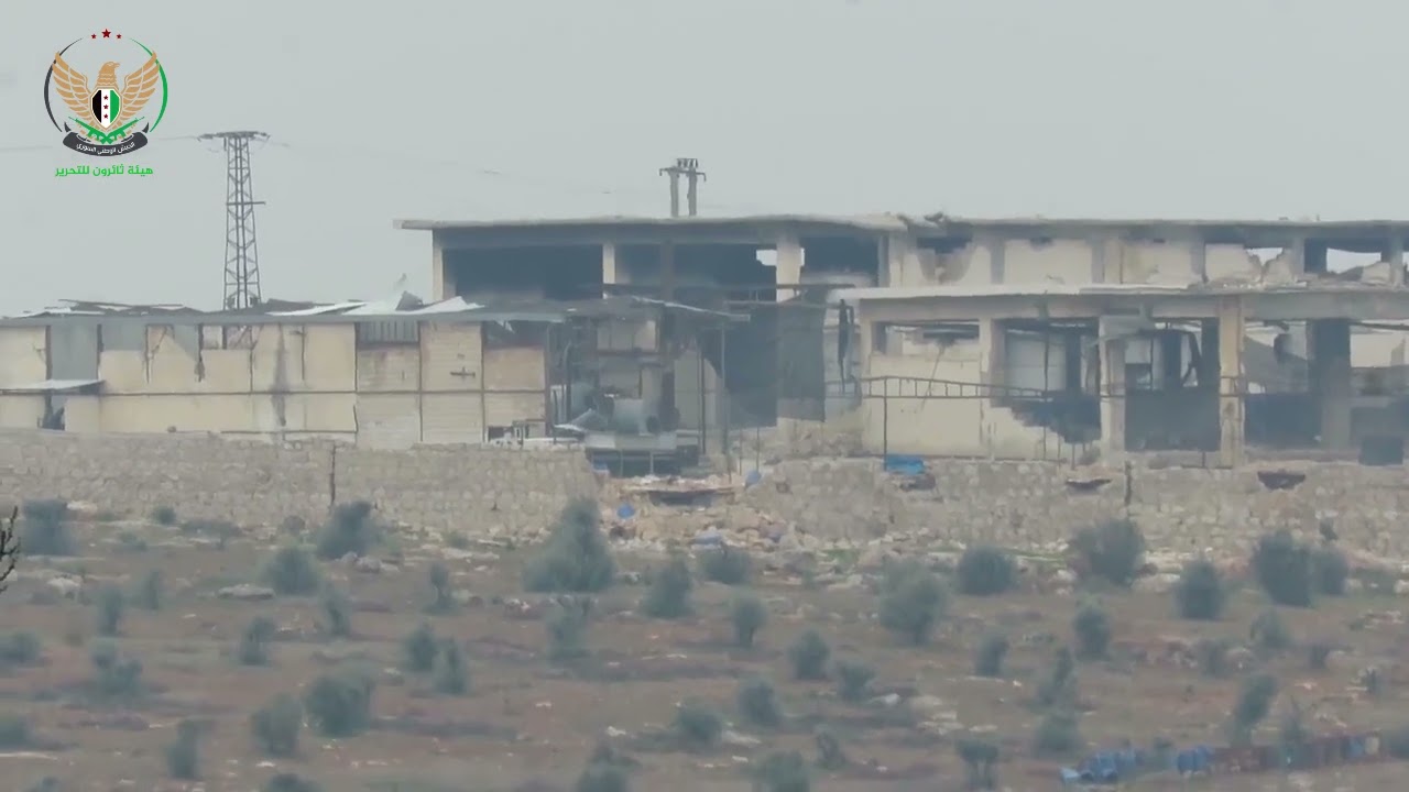 Turkish backed FSA Rebels shoot a SPG-9 round at a SAA Bunker in Aleppo, Syria 3/3/2022.