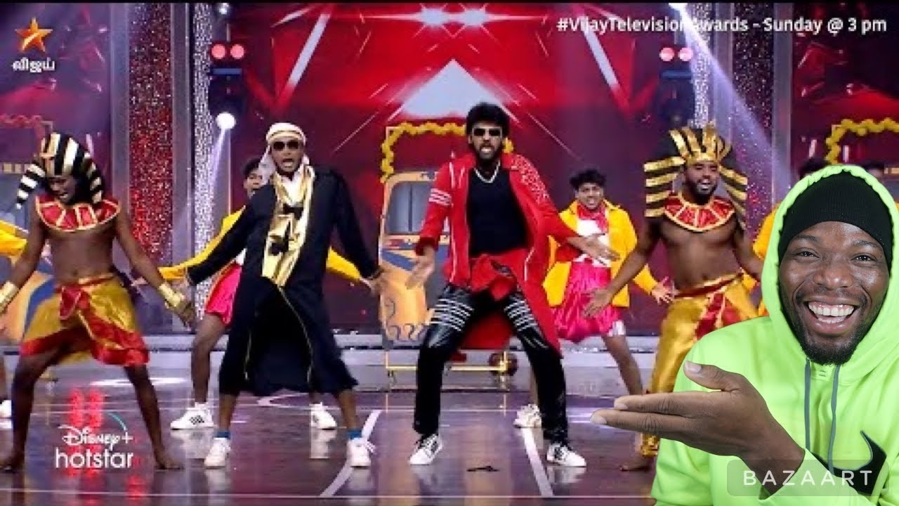 Arabic Kuthu Song Remix Dance Performance | Bigg Boss Raju Vijay Television Awards (REACTION)