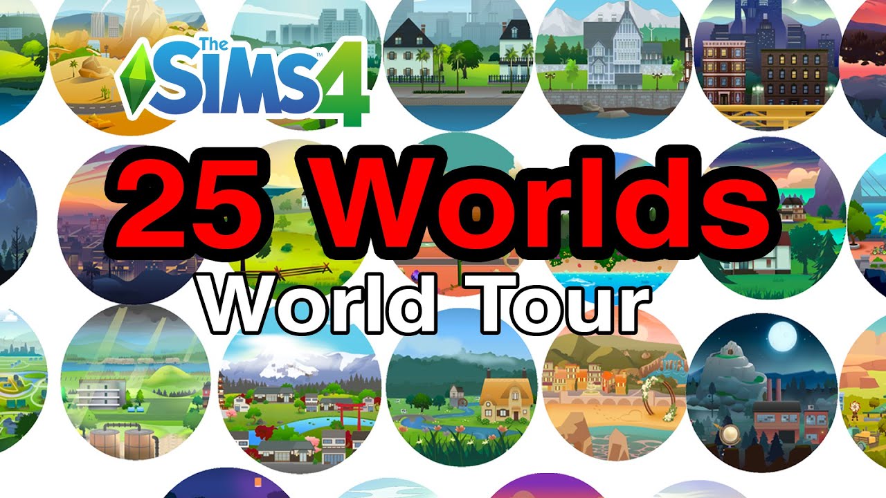 25 Worlds in 75 Seconds?! Sims 4 World Tour: Can You Decide?
