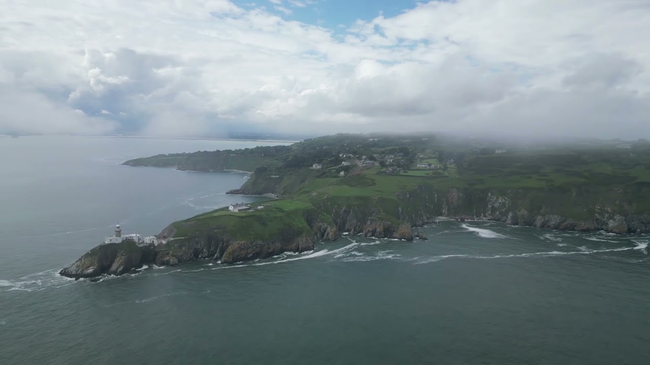 Drone Clips - Howth Coast & Light House, Howth, Co, Dublin, Ireland