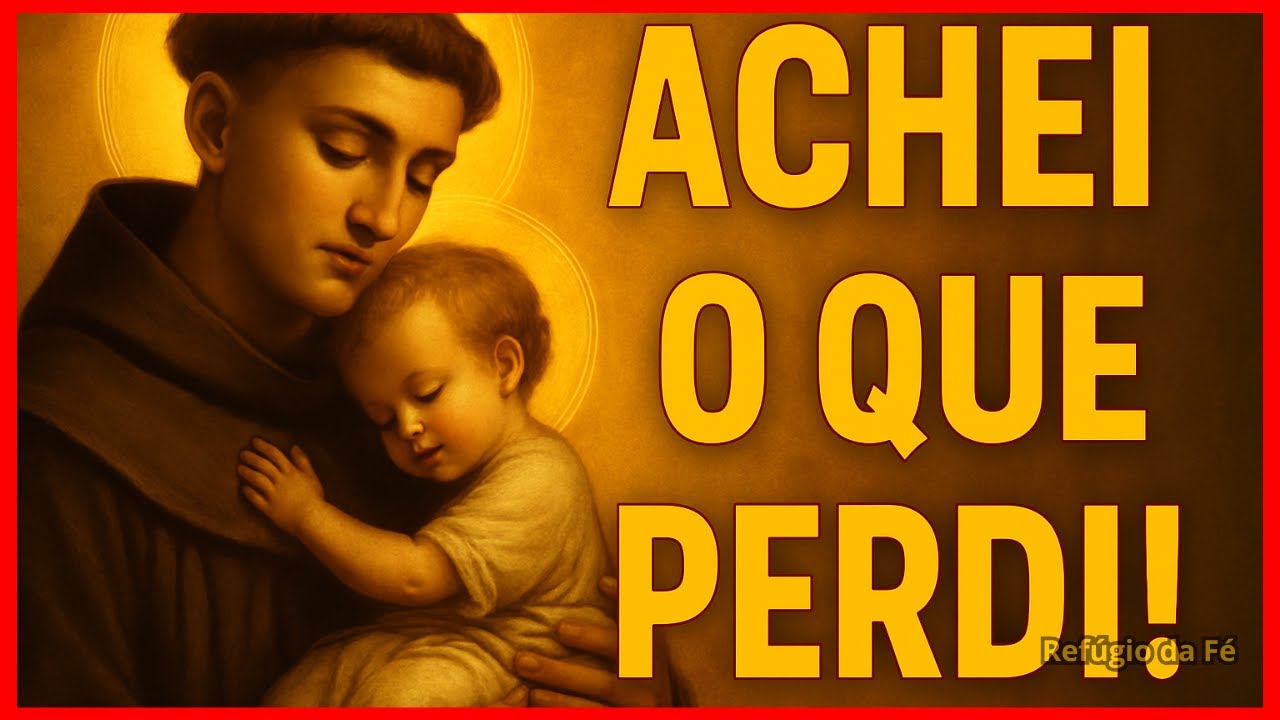 SANTO ANTÔNIO, ME AJUDA A ENCONTRAR O QUE PERDI! 🙏 Milagres Acontecem Ainda Hoje!