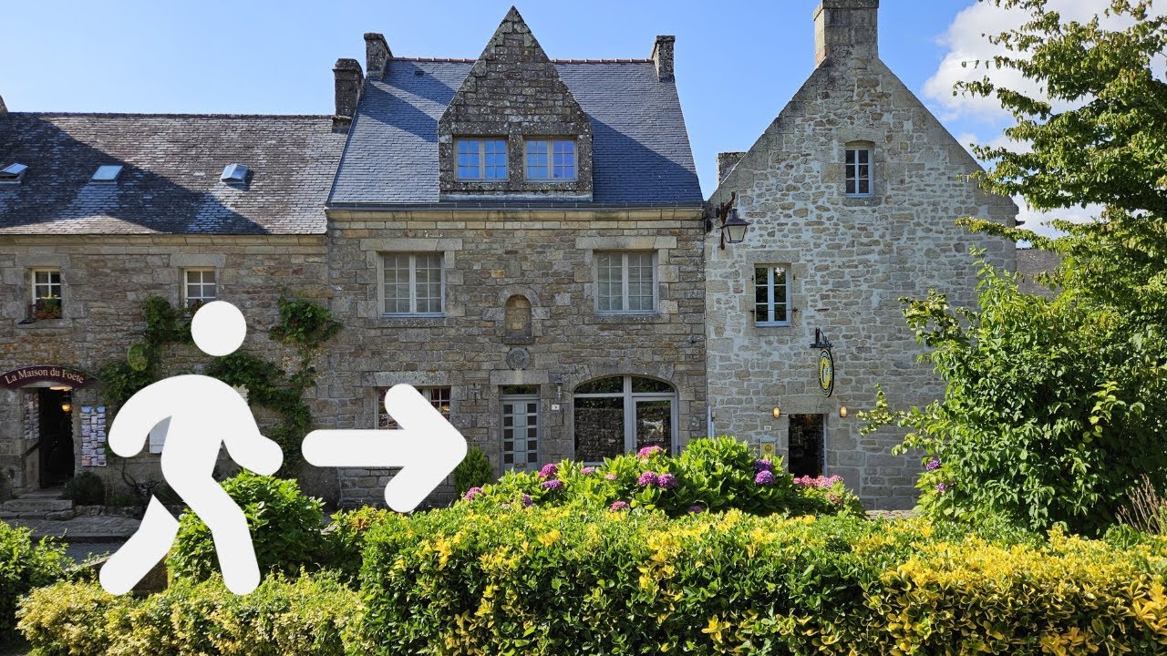 Walking Tour In Cozy French Medieval Village Locronan | Walk With Me