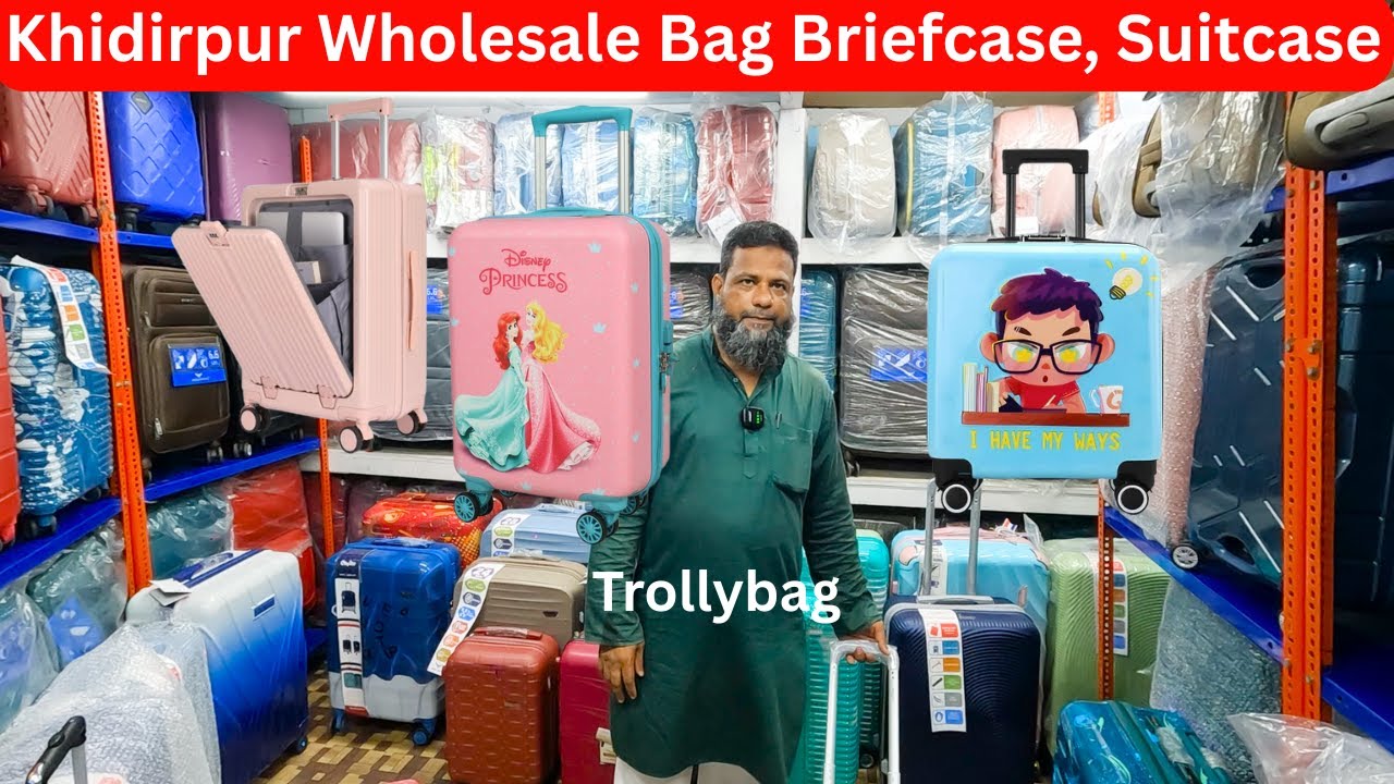 Kolkata Khidirpur Wholesale Luggage Briefcase Trollybag Suitcase Bag Blankets Office School Bags