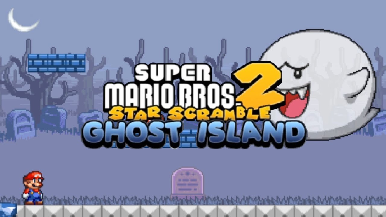 Super Mario Bros. Star Scramble 2: Ghost Island (Flash Game) Complete Walkthrough on Halloween 2022!