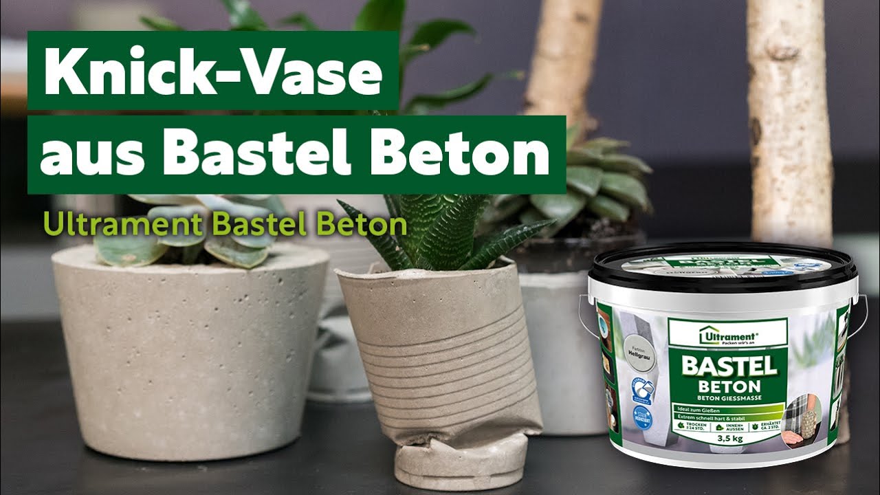 DIY | Knickvase aus Beton | Ultrament Bastel Beton