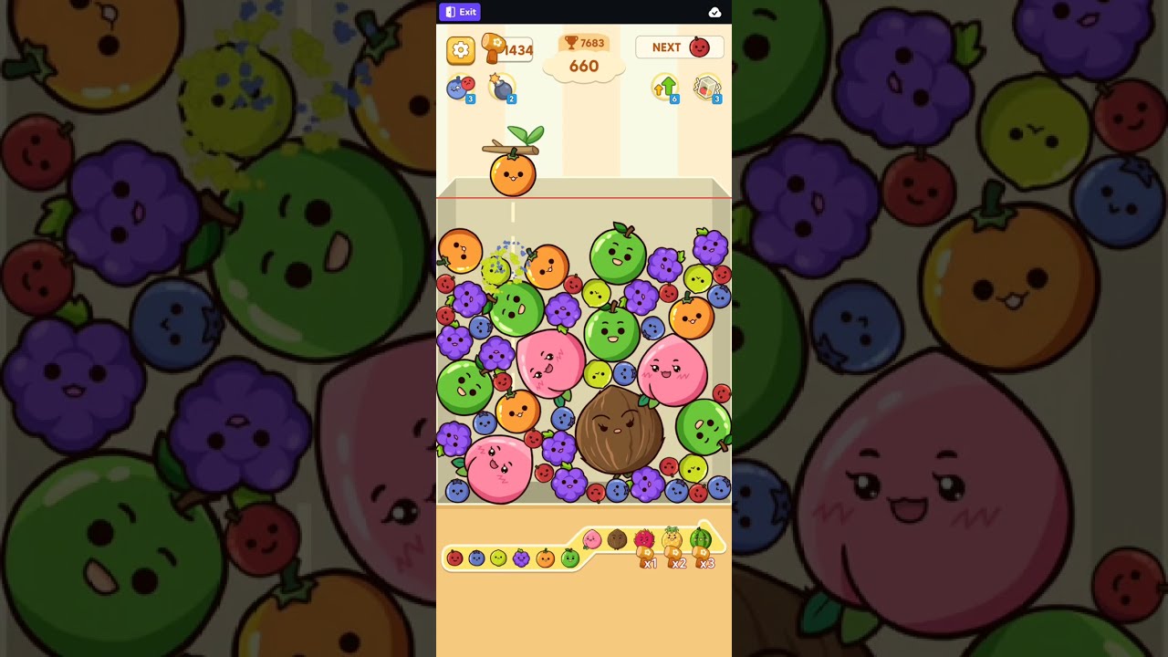 FRUIT MERGE JUICY DROP GAME | DAY 39 🍉
