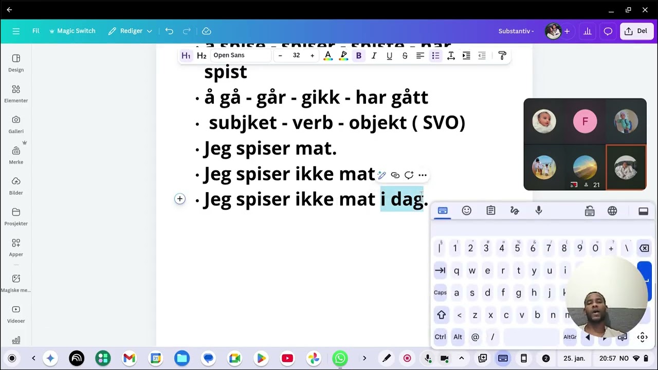 A2 nivå nettkurs 25/01/ 2026