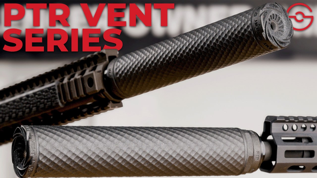 PTR - Vent Series (Vent 1, Vent 2, Vent 3) - Amazing New Line of 3D Printed Suppressors.