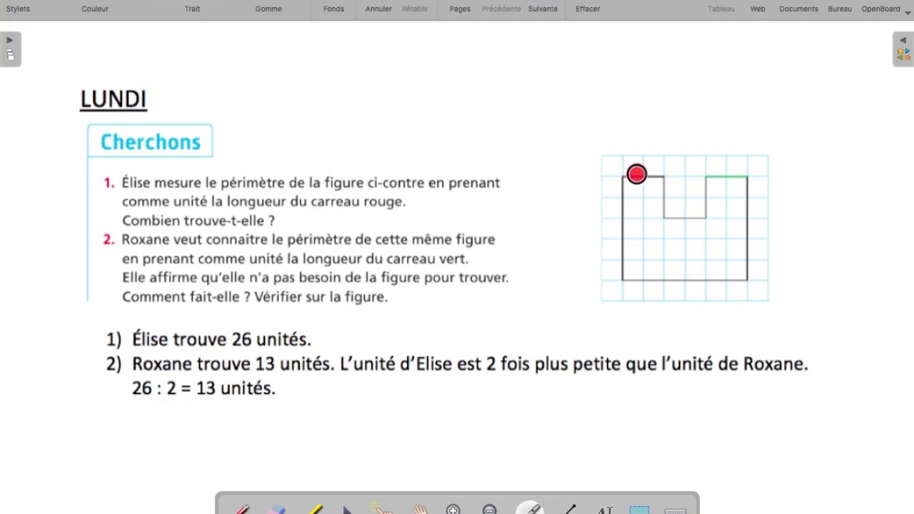 Correction commentée exercices sur les périmètres