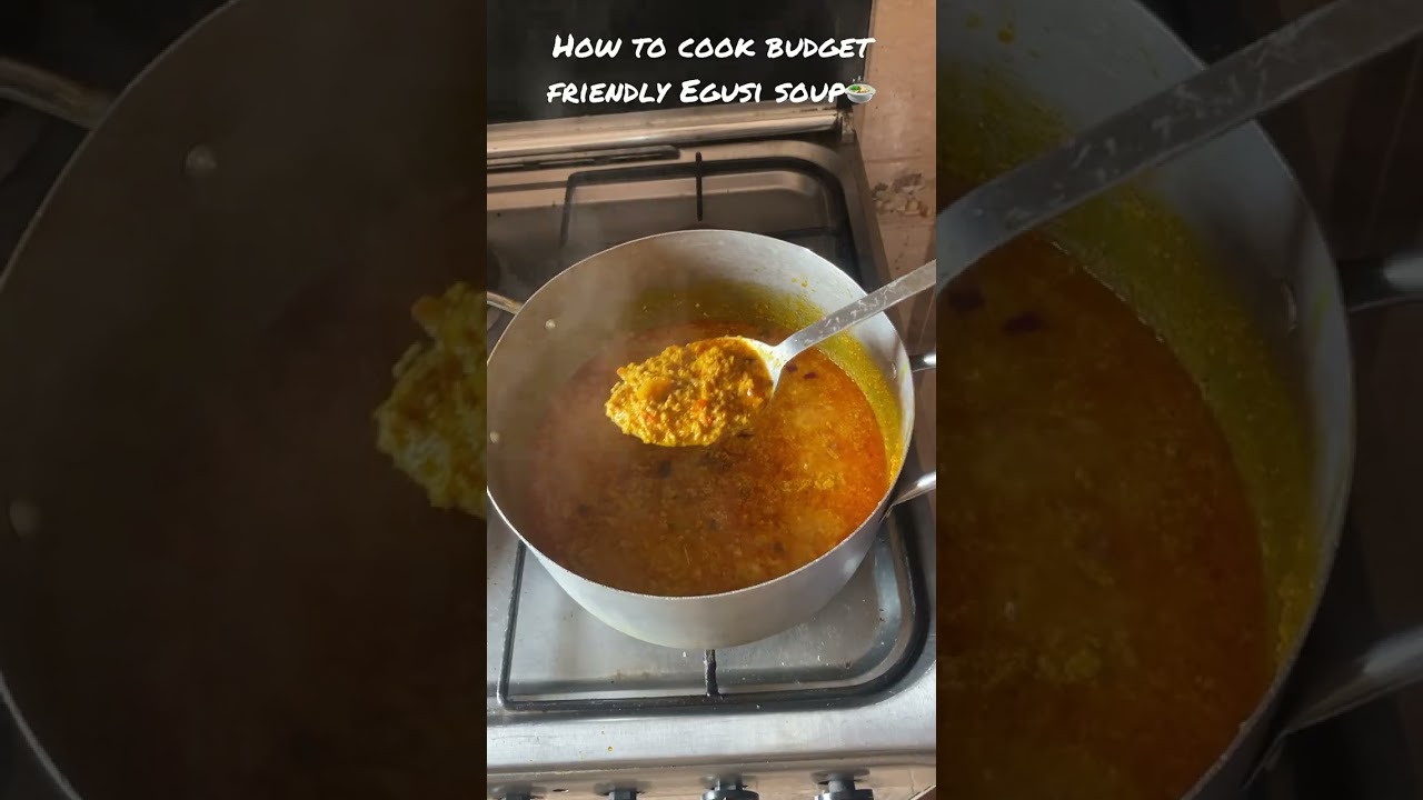 How to cook budget friendly egusi soup. #shorts #cooking #lifestyle #budgetfriendlymeals #cook