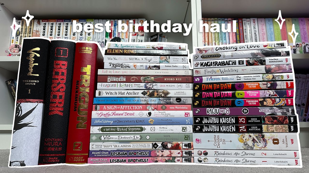 BIRTHDAY MANGA HAUL 🎂✨ treating myself by spending all my money