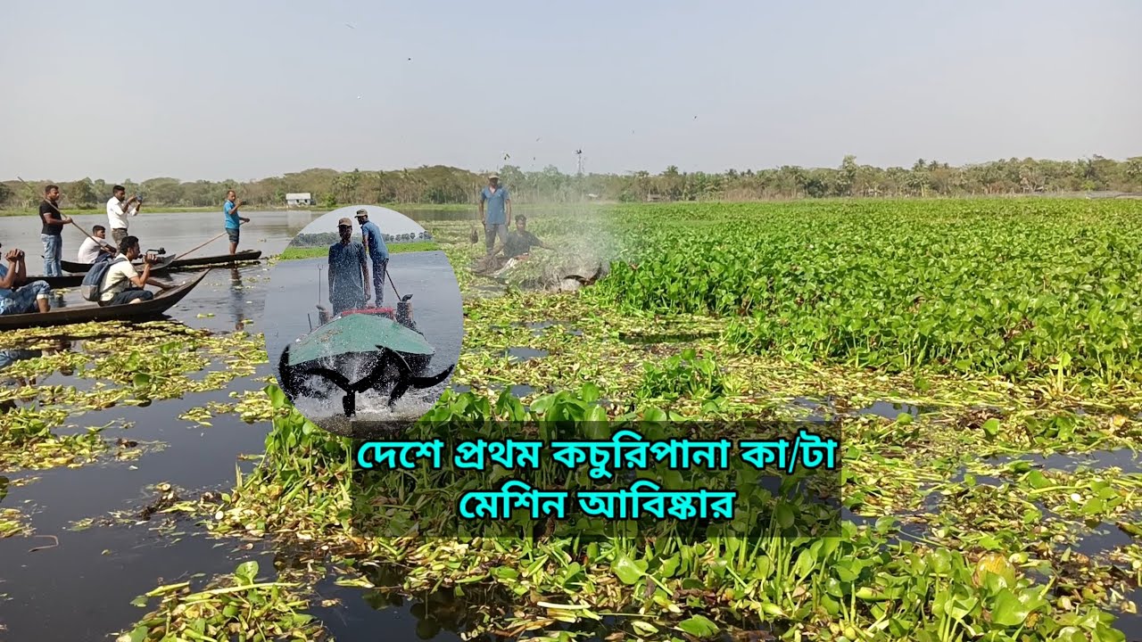 দেশে প্রথম কচুরিপানা কাটার আজব মেশিন আবিষ্কার