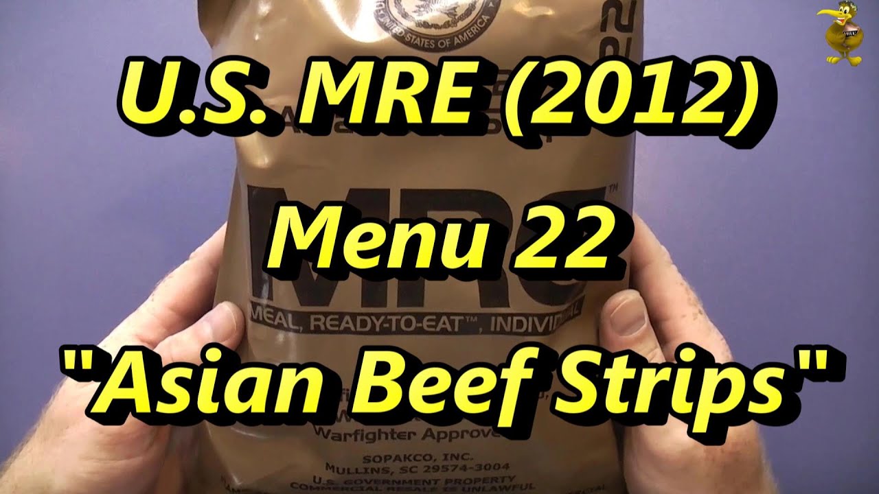 MRE Review - Menu 22 - Asian Beef Strips (2012)