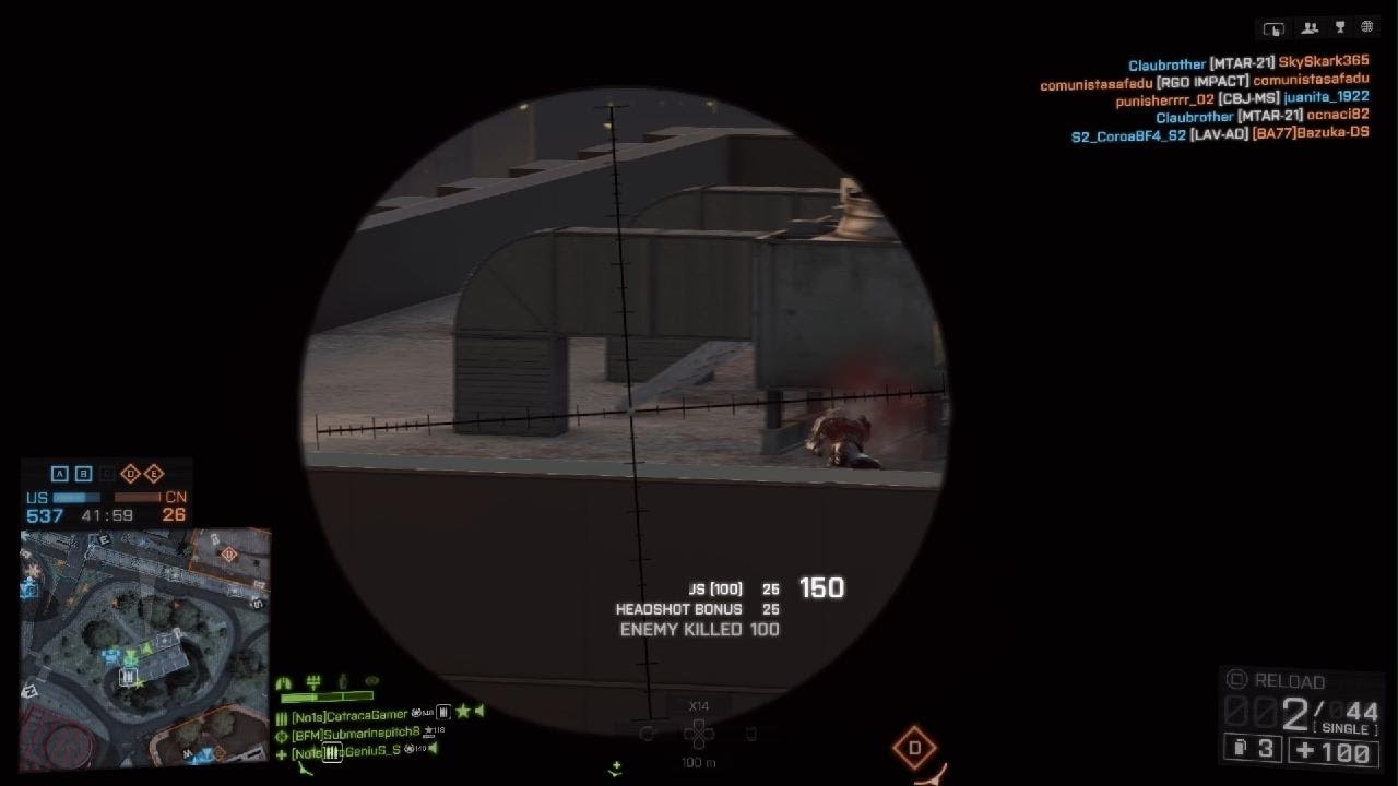 Battlefield 4 30 Rare Seconds of Close Range Sniping